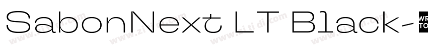 SabonNext LT Black字体转换